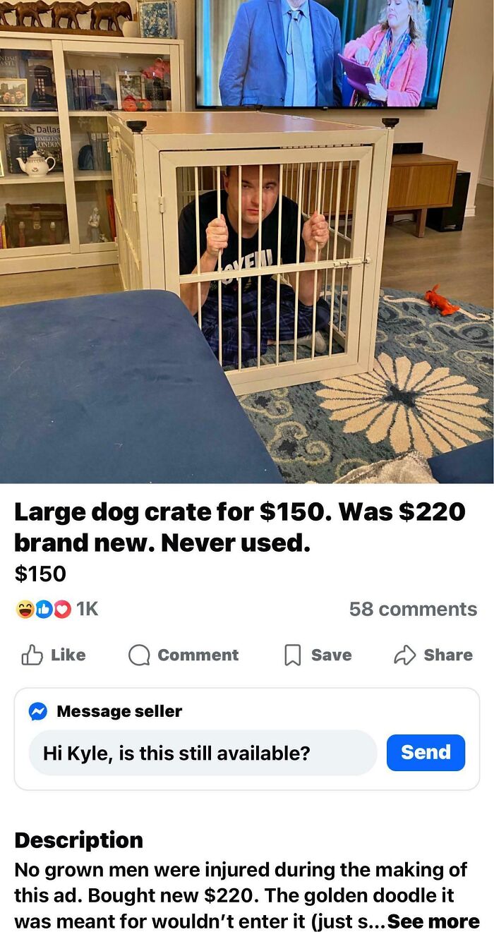 65 Marketplace Listings So Unhinged They Should Come With A Disclaimer And A Hotline Number 65 Marketplace Listings So Unhinged They Should Come With A Disclaimer And A Hotline Number