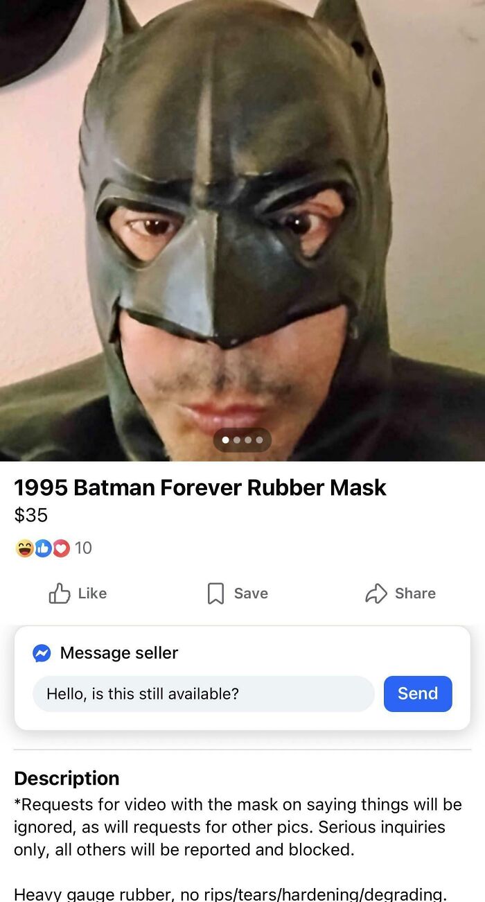 65 Marketplace Listings So Unhinged They Should Come With A Disclaimer And A Hotline Number 65 Marketplace Listings So Unhinged They Should Come With A Disclaimer And A Hotline Number