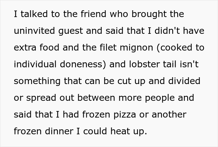 Man Expects A Free Steak And Lobster Dinner For GF, Explodes When Offered Frozen Meal Instead Man Expects A Free Steak And Lobster Dinner For GF, Explodes When Offered Frozen Meal Instead