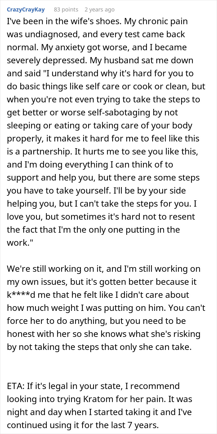 Man Carries The Family For Years While Sick Wife Sleeps 12 Hours A Day, Wonders If He Can Keep Going Man Carries The Family For Years While Sick Wife Sleeps 12 Hours A Day, Wonders If He Can Keep Going