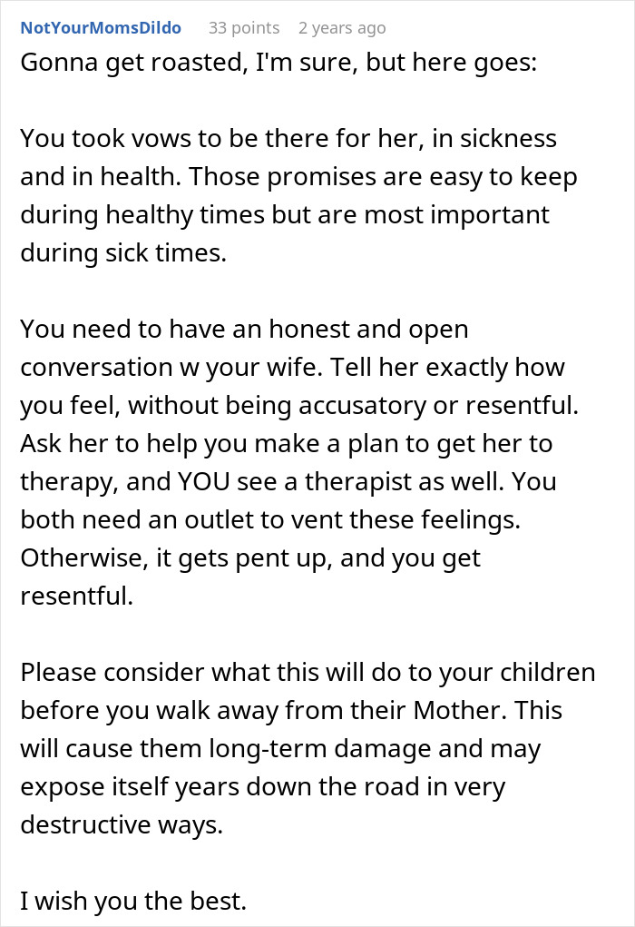Man Carries The Family For Years While Sick Wife Sleeps 12 Hours A Day, Wonders If He Can Keep Going Man Carries The Family For Years While Sick Wife Sleeps 12 Hours A Day, Wonders If He Can Keep Going