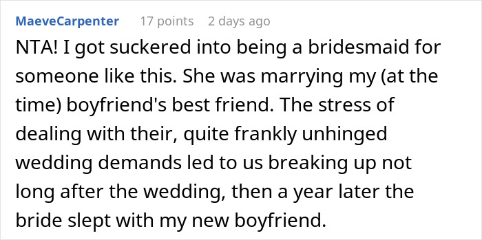 Bride Belittles Women And Ends Up Without A Bridesmaid, Tries To Force SIL’s Friend To Take The Role