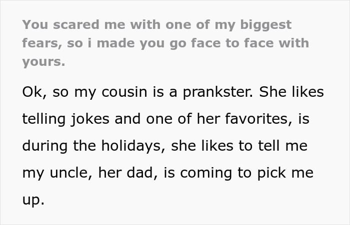 Woman Mocks Relative&rsquo;s Fear Of Their Toxic Uncle For Years, Panics When A Clown Starts Chasing Her