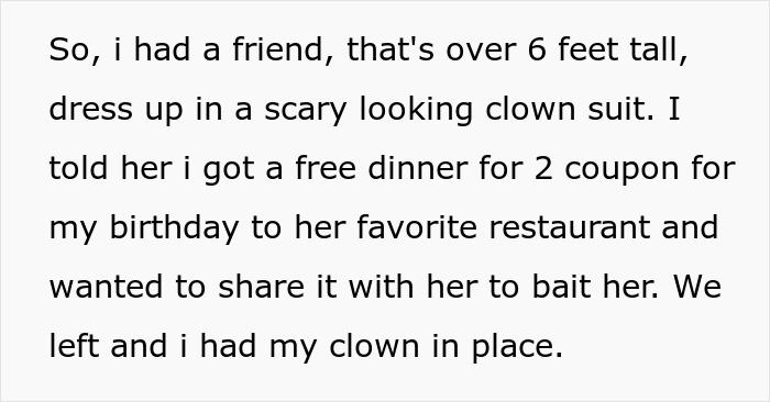 Woman Mocks Relative&rsquo;s Fear Of Their Toxic Uncle For Years, Panics When A Clown Starts Chasing Her