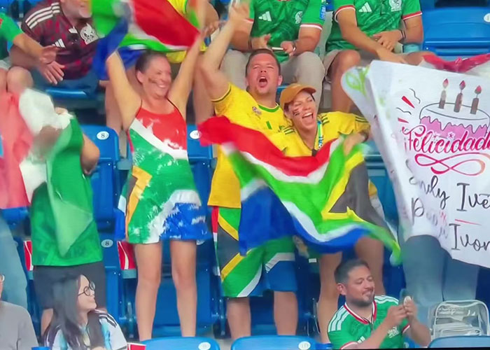 Couple’s Viral World Cup Moment Backfires As Fans Urge Woman To “File For Divorce” Couple’s Viral World Cup Moment Backfires As Fans Urge Woman To “File For Divorce”