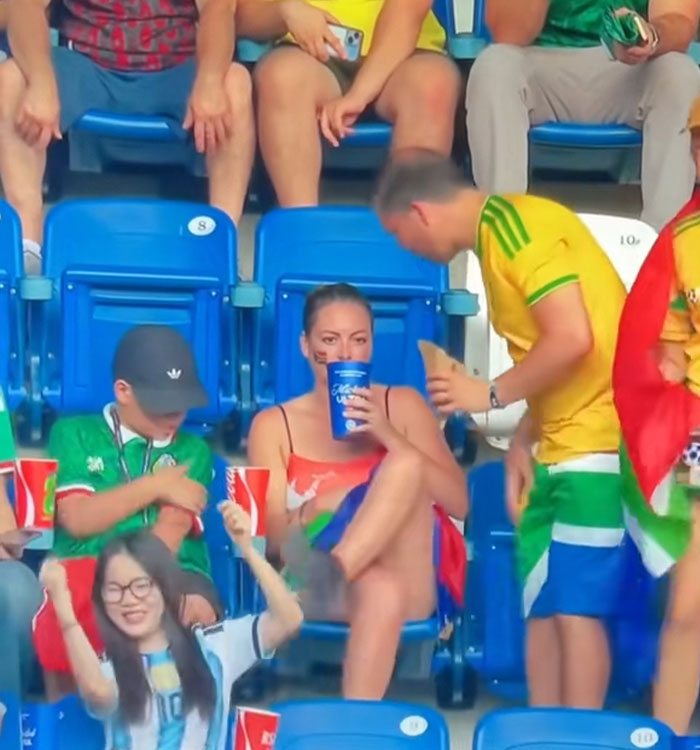 Couple’s Viral World Cup Moment Backfires As Fans Urge Woman To “File For Divorce” Couple’s Viral World Cup Moment Backfires As Fans Urge Woman To “File For Divorce”