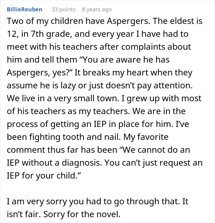 Teacher Encourages Class To Bully Boy With Asperger’s But He Gets Revenge: “Doesn’t Mean I Was An Idiot” Teacher Encourages Class To Bully Boy With Asperger’s But He Gets Revenge: “Doesn’t Mean I Was An Idiot”