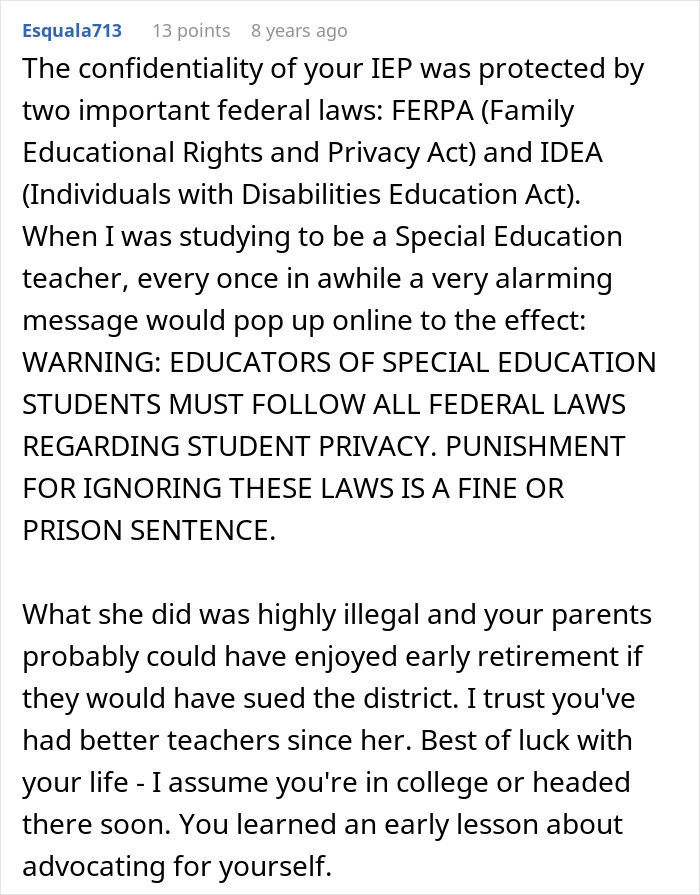 Teacher Encourages Class To Bully Boy With Asperger’s But He Gets Revenge: “Doesn’t Mean I Was An Idiot” Teacher Encourages Class To Bully Boy With Asperger’s But He Gets Revenge: “Doesn’t Mean I Was An Idiot”