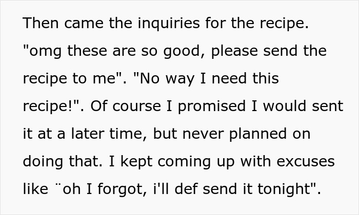 Woman Serves Mean Teammates The Best Brownies Ever, Keeps Her Recipe Secret As Petty Payback Woman Serves Mean Teammates The Best Brownies Ever, Keeps Her Recipe Secret As Petty Payback