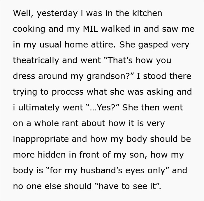 MIL Sees What Woman Is Wearing Around 3-Year-Old, Freaks Out And Throws A Tantrum MIL Sees What Woman Is Wearing Around 3-Year-Old, Freaks Out And Throws A Tantrum
