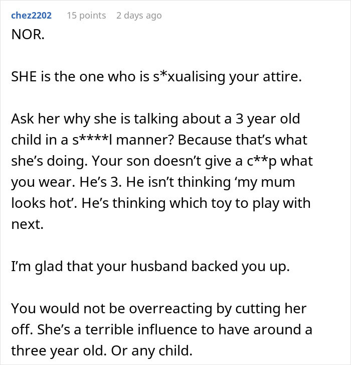 MIL Sees What Woman Is Wearing Around 3-Year-Old, Freaks Out And Throws A Tantrum MIL Sees What Woman Is Wearing Around 3-Year-Old, Freaks Out And Throws A Tantrum