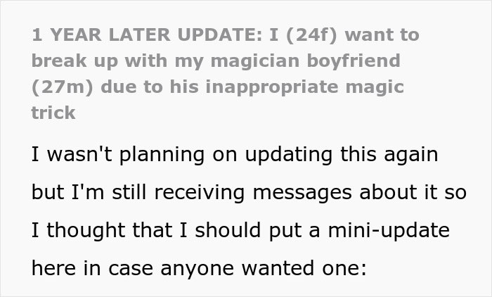 Magician Boyfriend Keeps Making Things Disappear, But One Final Trick Makes His Relationship Vanish Magician Boyfriend Keeps Making Things Disappear, But One Final Trick Makes His Relationship Vanish