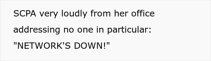IT Worker Takes Down Buffoon Accountant With Clever Plan, Says “Network’s Down” Right Back At Her IT Worker Takes Down Buffoon Accountant With Clever Plan, Says “Network’s Down” Right Back At Her