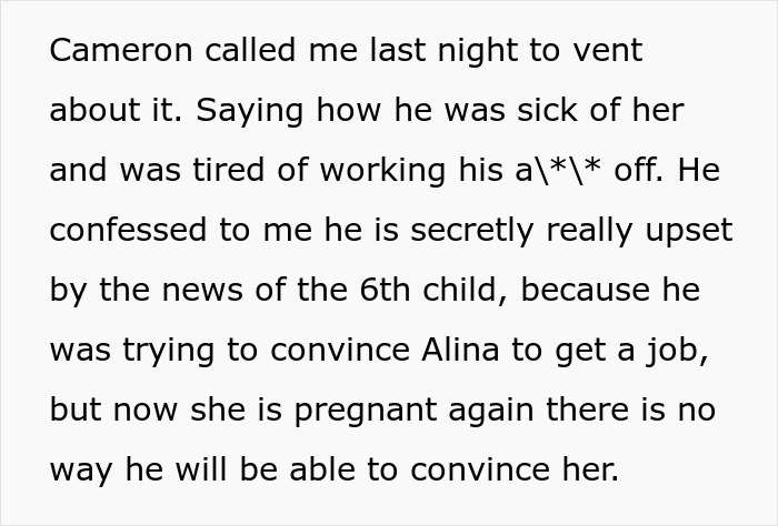 Guy Glad Wife Is SAHM, Regrets It When They’re Having 6th Kid, Sibling Says It’s His Fault Too