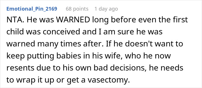 Guy Glad Wife Is SAHM, Regrets It When They’re Having 6th Kid, Sibling Says It’s His Fault Too