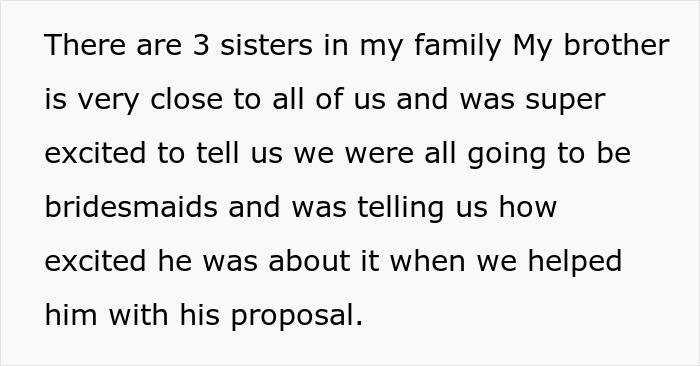 Groom Promises All 3 Sisters Bridesmaid Dresses, Bride Hands Out Rejection Letters Based On Weight Groom Promises All 3 Sisters Bridesmaid Dresses, Bride Hands Out Rejection Letters Based On Weight