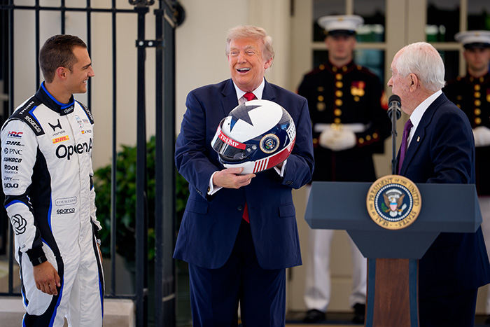 Trump Beams After He’s Gifted “Special Helmet,” But The Mockery Is Instantaneous And Hilarious Trump Beams After He’s Gifted “Special Helmet,” But The Mockery Is Instantaneous And Hilarious