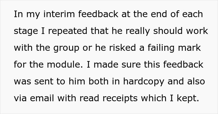 Lecturer Documents Every Warning As Student Refuses Group Work, Hard Fail Leaves Him Repeating Module Lecturer Documents Every Warning As Student Refuses Group Work, Hard Fail Leaves Him Repeating Module