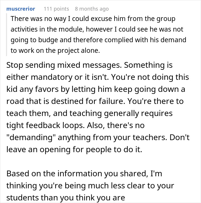 Lecturer Documents Every Warning As Student Refuses Group Work, Hard Fail Leaves Him Repeating Module Lecturer Documents Every Warning As Student Refuses Group Work, Hard Fail Leaves Him Repeating Module