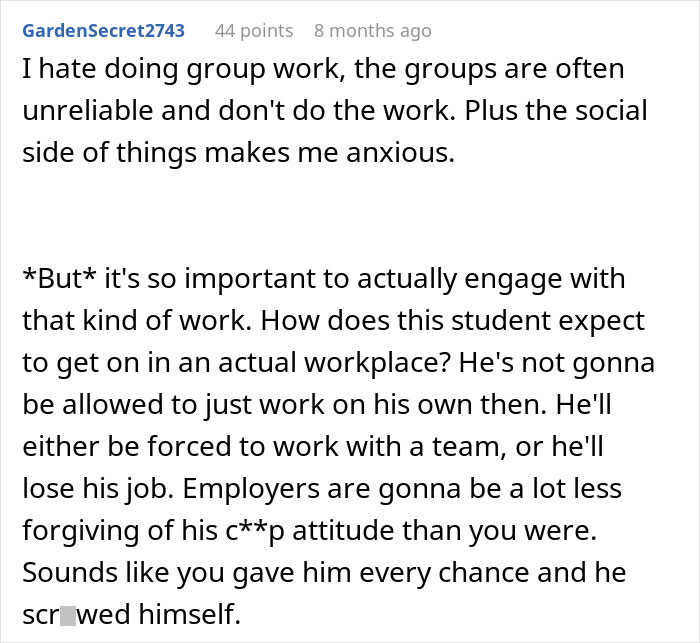 Lecturer Documents Every Warning As Student Refuses Group Work, Hard Fail Leaves Him Repeating Module Lecturer Documents Every Warning As Student Refuses Group Work, Hard Fail Leaves Him Repeating Module