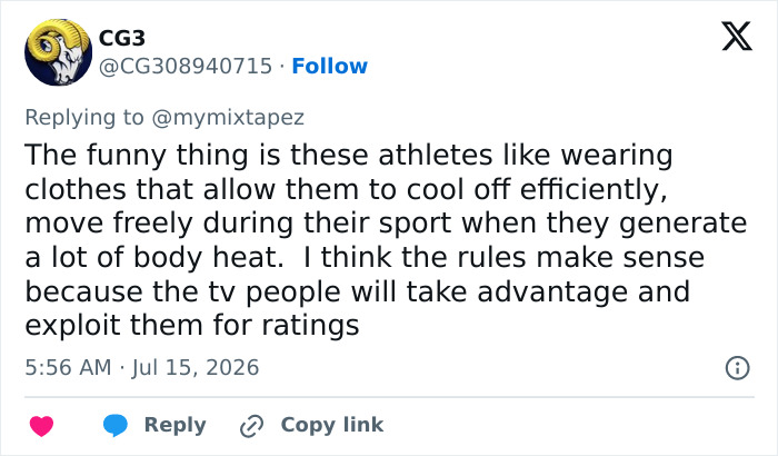 New Photography Guidelines For Women&rsquo;s Sports Turn Internet Into Battleground Over Real Motive For Change