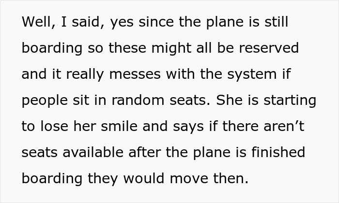 Woman Shuts Down Entitled Seat Thief In A Hilariously Unhinged Way: “Plane Seat Bandit Finally Happened To Me” Woman Shuts Down Entitled Seat Thief In A Hilariously Unhinged Way: “Plane Seat Bandit Finally Happened To Me”
