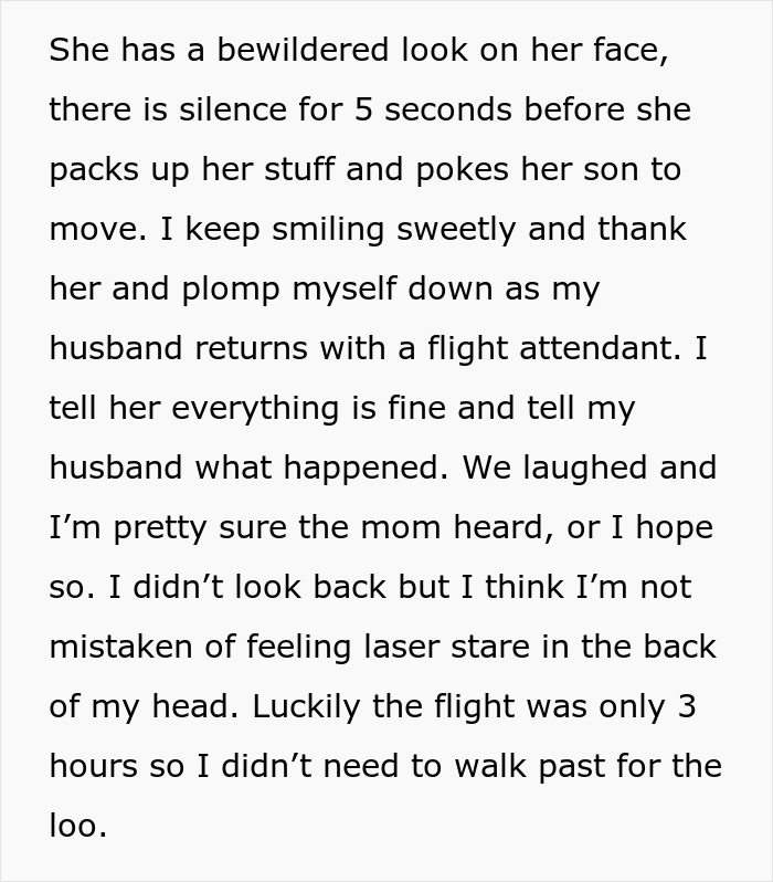 Woman Shuts Down Entitled Seat Thief In A Hilariously Unhinged Way: “Plane Seat Bandit Finally Happened To Me” Woman Shuts Down Entitled Seat Thief In A Hilariously Unhinged Way: “Plane Seat Bandit Finally Happened To Me”