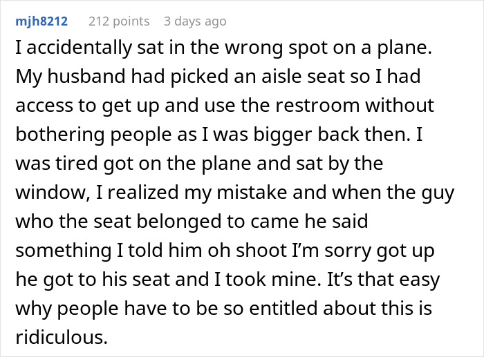Woman Shuts Down Entitled Seat Thief In A Hilariously Unhinged Way: “Plane Seat Bandit Finally Happened To Me” Woman Shuts Down Entitled Seat Thief In A Hilariously Unhinged Way: “Plane Seat Bandit Finally Happened To Me”
