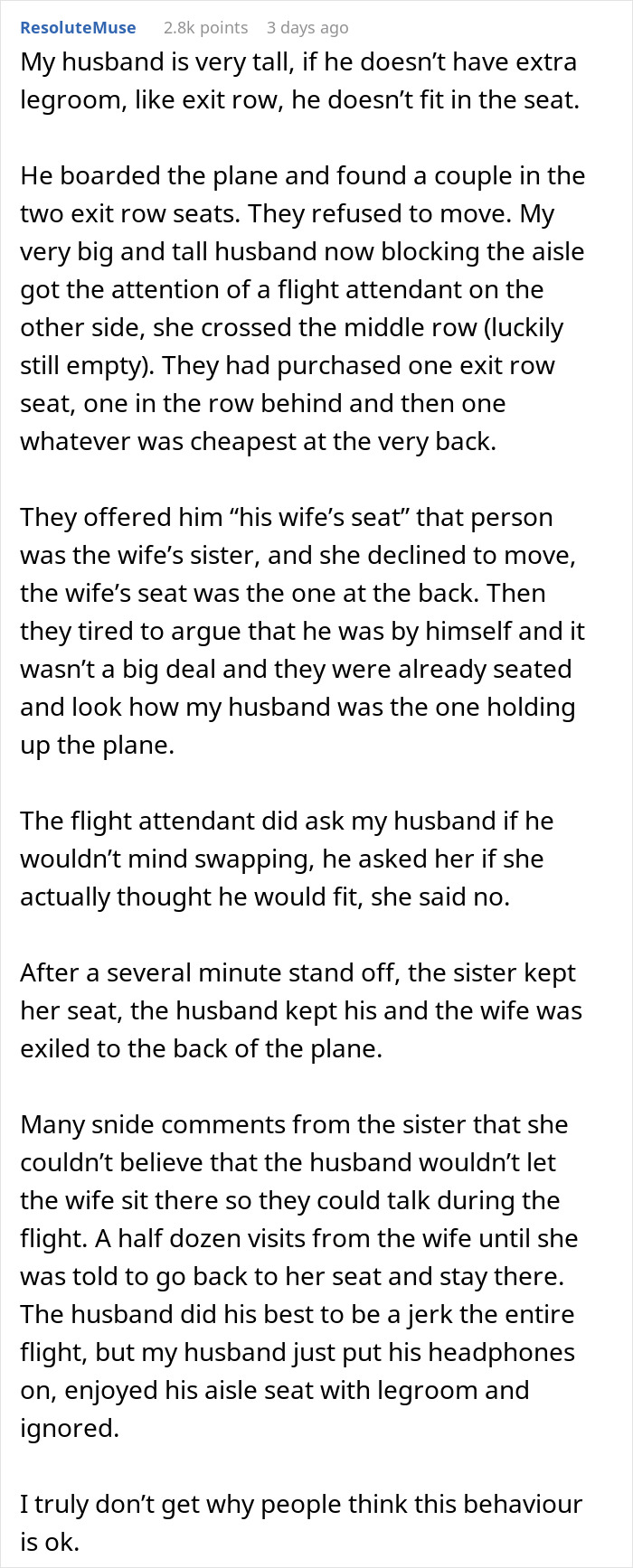 Woman Shuts Down Entitled Seat Thief In A Hilariously Unhinged Way: “Plane Seat Bandit Finally Happened To Me” Woman Shuts Down Entitled Seat Thief In A Hilariously Unhinged Way: “Plane Seat Bandit Finally Happened To Me”