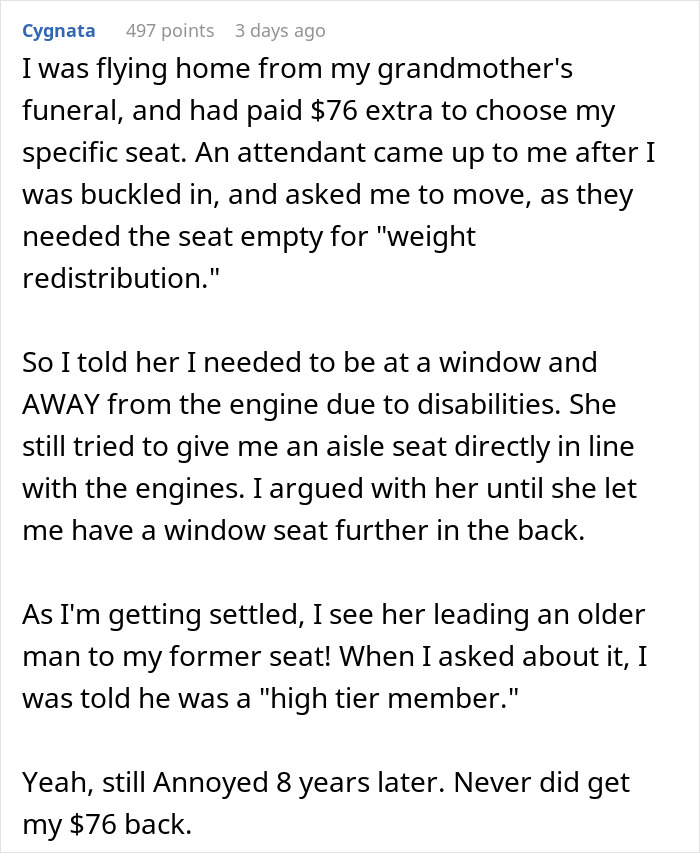 Woman Shuts Down Entitled Seat Thief In A Hilariously Unhinged Way: “Plane Seat Bandit Finally Happened To Me” Woman Shuts Down Entitled Seat Thief In A Hilariously Unhinged Way: “Plane Seat Bandit Finally Happened To Me”