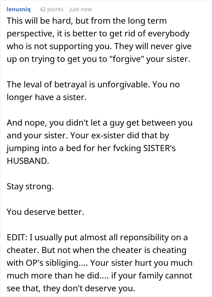 Woman Turns Sister’s Life Upside Down, Can’t Believe She Won’t Forgive Her: “She’ll Never Suffer Enough” Woman Turns Sister’s Life Upside Down, Can’t Believe She Won’t Forgive Her: “She’ll Never Suffer Enough”