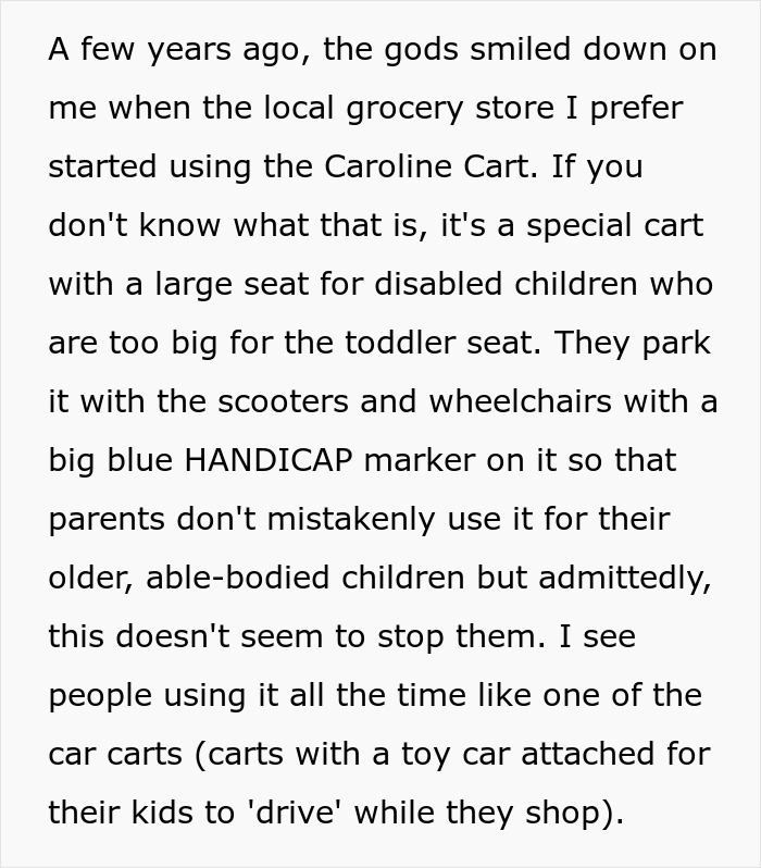 Entitled Mom Tries To Take Special Cart Away From Shopper With Disabled Kid As Her Child Is Sleepy Entitled Mom Tries To Take Special Cart Away From Shopper With Disabled Kid As Her Child Is Sleepy