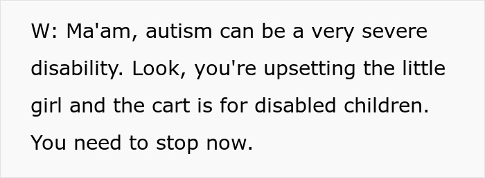Entitled Mom Tries To Take Special Cart Away From Shopper With Disabled Kid As Her Child Is Sleepy Entitled Mom Tries To Take Special Cart Away From Shopper With Disabled Kid As Her Child Is Sleepy