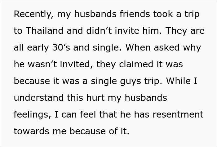 Guy Wants Marriage At Home And Single-Guy Trips To Thailand With Pals, Wife Says He Can&rsquo;t Have Both