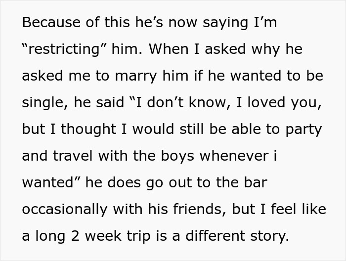 Guy Wants Marriage At Home And Single-Guy Trips To Thailand With Pals, Wife Says He Can&rsquo;t Have Both