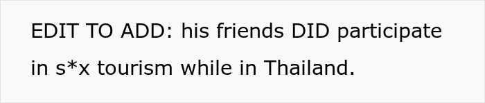 Guy Wants Marriage At Home And Single-Guy Trips To Thailand With Pals, Wife Says He Can&rsquo;t Have Both
