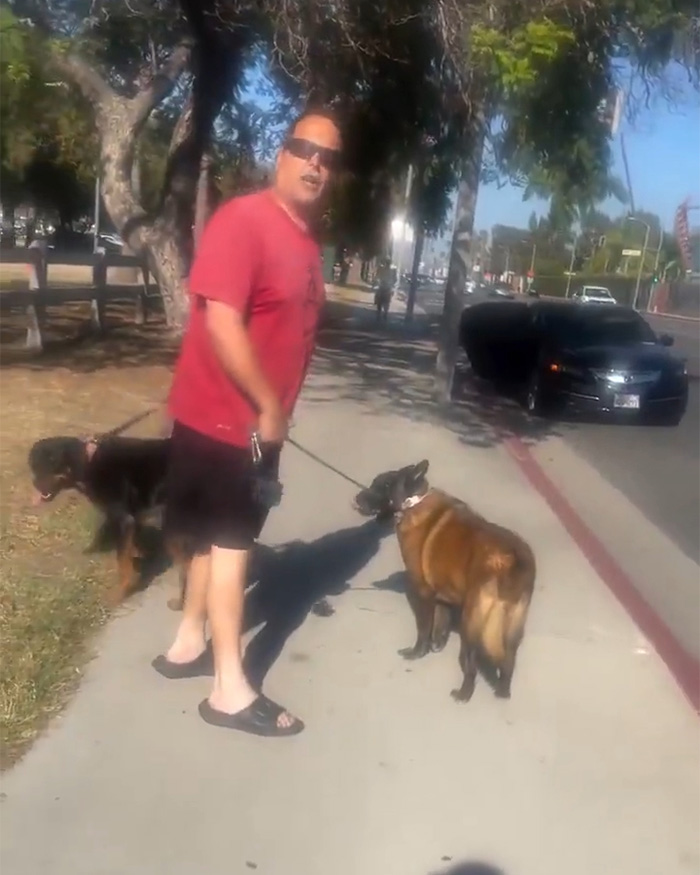 Cyclist Karen Tries To Shame Man Just For Walking His Dogs On The Sidewalk, But It Epically Backfires Cyclist Karen Tries To Shame Man Just For Walking His Dogs On The Sidewalk, But It Epically Backfires