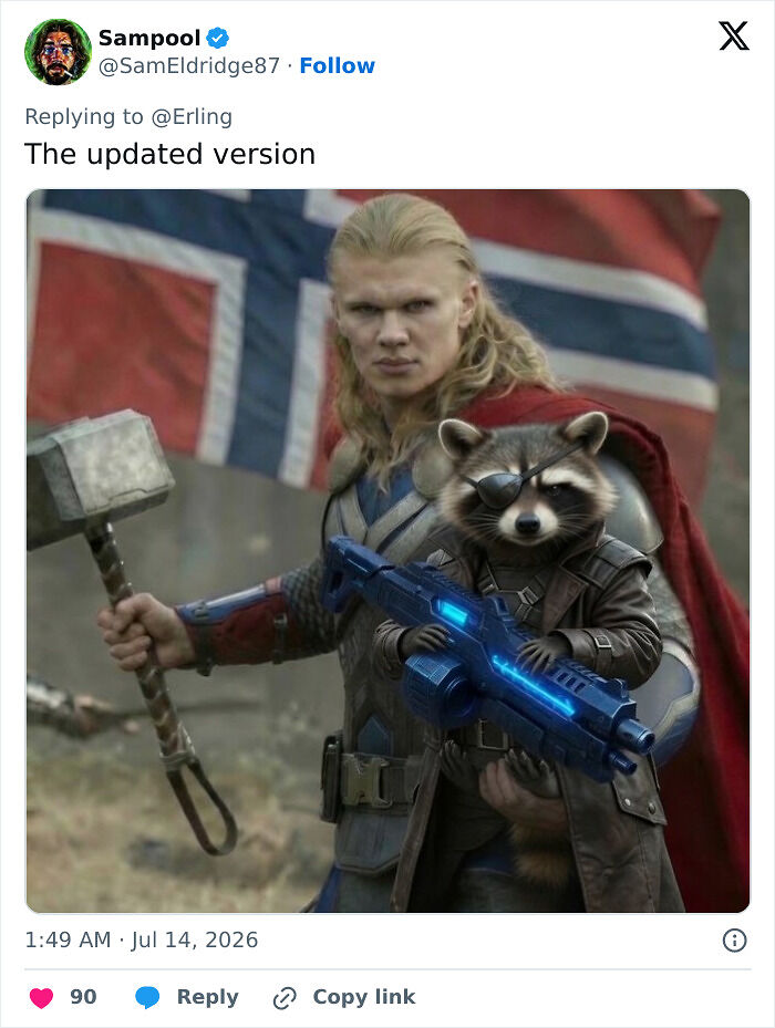 After Erling Haaland Went Viral Arriving In Norway With A Racoon In His Arms, These Memes Stole The Show After Erling Haaland Went Viral Arriving In Norway With A Racoon In His Arms, These Memes Stole The Show