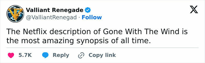 Netflix’s ‘Gone With The Wind’ Synopsis Has Fans Calling For A Boycott Saying “It’s The Only Way To Make This Stop” Netflix’s ‘Gone With The Wind’ Synopsis Has Fans Calling For A Boycott Saying “It’s The Only Way To Make This Stop”