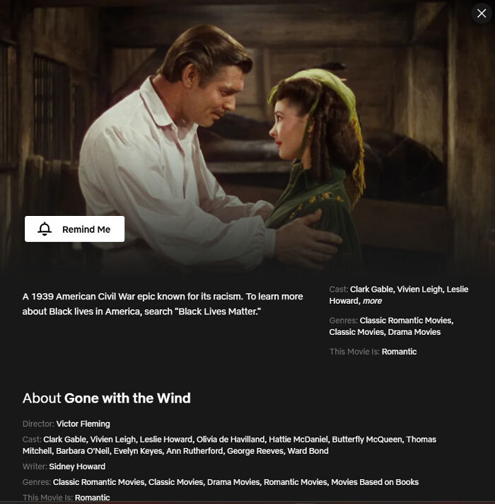 Netflix’s ‘Gone With The Wind’ Synopsis Has Fans Calling For A Boycott Saying “It’s The Only Way To Make This Stop” Netflix’s ‘Gone With The Wind’ Synopsis Has Fans Calling For A Boycott Saying “It’s The Only Way To Make This Stop”