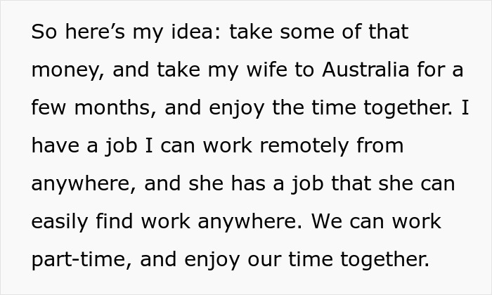 Husband Plans To Spring Huge And Sad News To Wife After A Trip Of A Lifetime