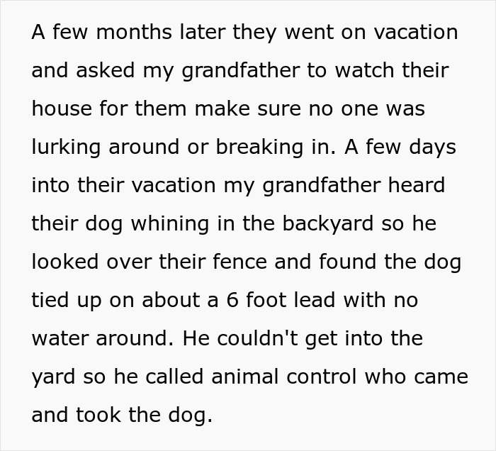 Elderly Guy Calls Animal Control To Save Neighbor’s Neglected Dog, Takes Heat From The Livid Owner Elderly Guy Calls Animal Control To Save Neighbor’s Neglected Dog, Takes Heat From The Livid Owner