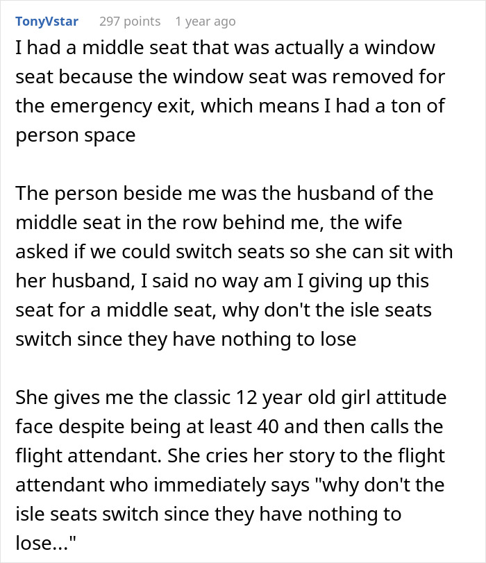 Man Shares A Ridiculous Story That Permanently Changed His Mind On Being Nice And Swapping Seats Man Shares A Ridiculous Story That Permanently Changed His Mind On Being Nice And Swapping Seats
