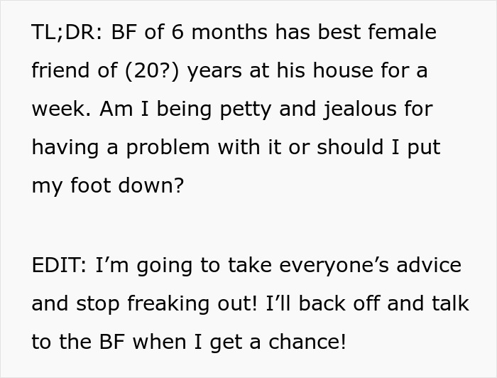 Woman Is Uncomfortable With Boyfriend’s Female Best Friend, Finds Out They’re Much More Than That Woman Is Uncomfortable With Boyfriend’s Female Best Friend, Finds Out They’re Much More Than That