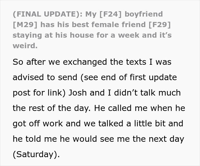 Woman Is Uncomfortable With Boyfriend’s Female Best Friend, Finds Out They’re Much More Than That Woman Is Uncomfortable With Boyfriend’s Female Best Friend, Finds Out They’re Much More Than That
