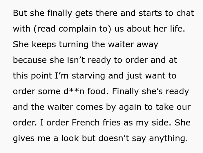 Aunt Uses Family Dinner To Insult Nephew’s Pregnant Wife, Says Her Weight Must Be Turning Him Off Aunt Uses Family Dinner To Insult Nephew’s Pregnant Wife, Says Her Weight Must Be Turning Him Off