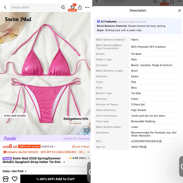 Kylie Jenner’s $200 Bikini Gets Her Mercilessly Roasted After People Compare Specs To $6 SHEIN Set Kylie Jenner’s $200 Bikini Gets Her Mercilessly Roasted After People Compare Specs To $6 SHEIN Set