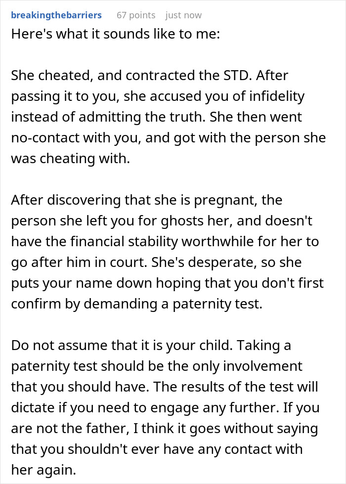 Ex Ends Relationship By Text And Disappears, Then Uses Official Paperwork To Name Man As Baby’s Dad Ex Ends Relationship By Text And Disappears, Then Uses Official Paperwork To Name Man As Baby’s Dad