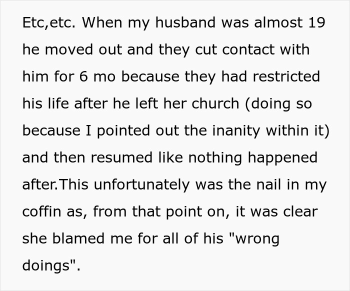 Frustrated Bride Blocks Entire In-Law Family After Toxic MIL Wears A White Dress To Her Wedding Frustrated Bride Blocks Entire In-Law Family After Toxic MIL Wears A White Dress To Her Wedding