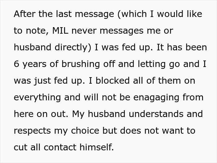 Frustrated Bride Blocks Entire In-Law Family After Toxic MIL Wears A White Dress To Her Wedding Frustrated Bride Blocks Entire In-Law Family After Toxic MIL Wears A White Dress To Her Wedding